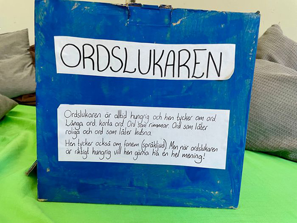 Beskrivning av vad Ordslukaren tycker om.